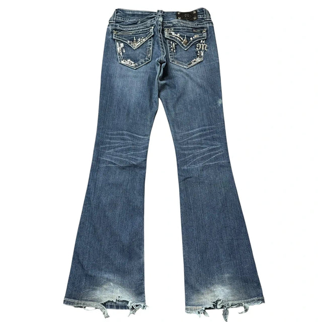 Miss me flared/Bootcut low waist women designer jeans(w27)