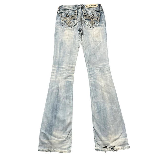 Rock Revival flared/bootcut low waist women designer jeans(w25)
