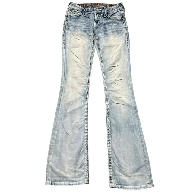 Rock Revival flared/bootcut low waist women designer jeans(w25)