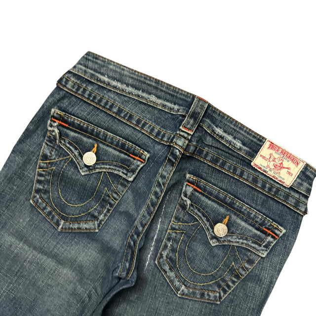 True Religion flared/bootcut low waist women designer jeans(w29)