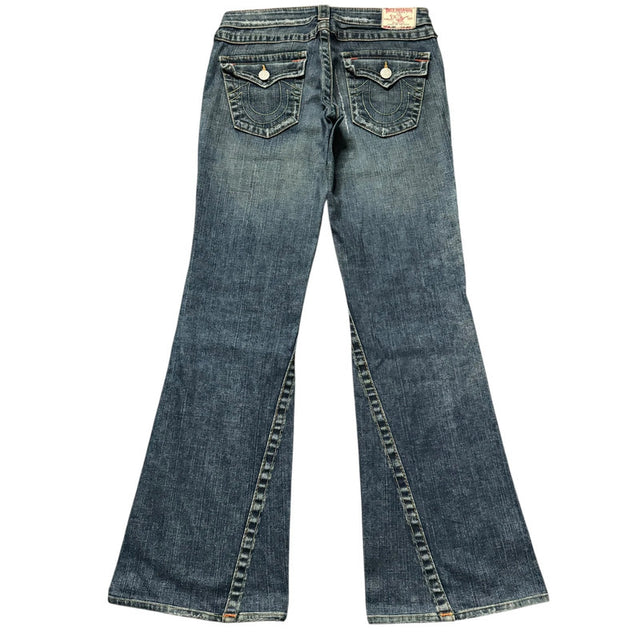 True Religion flared/bootcut low waist women designer jeans(w29)