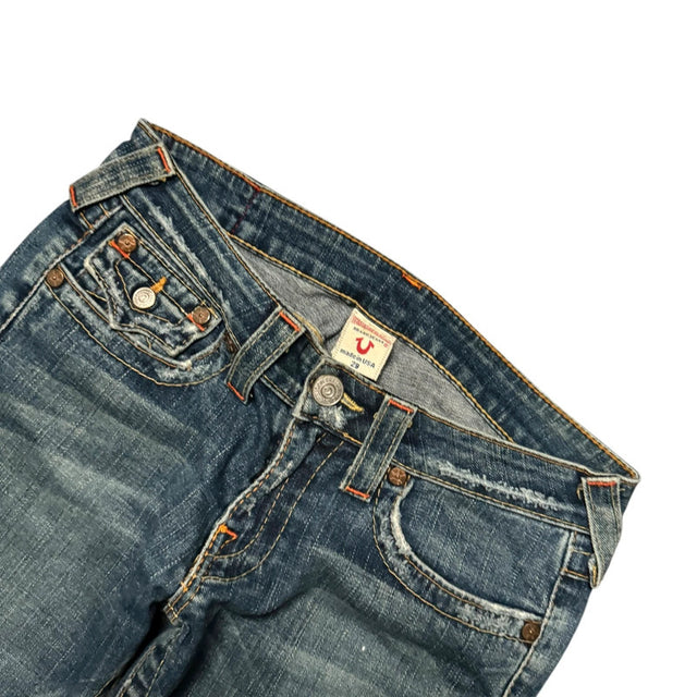 True Religion flared/bootcut low waist women designer jeans(w29)