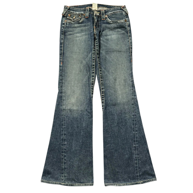 True Religion flared/bootcut low waist women designer jeans(w29)