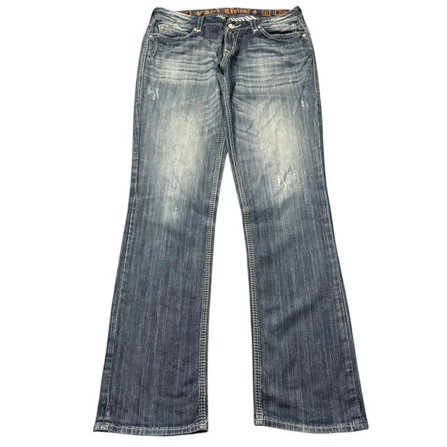 Rock Revival Straight leg low waist women designer jeans(w31)