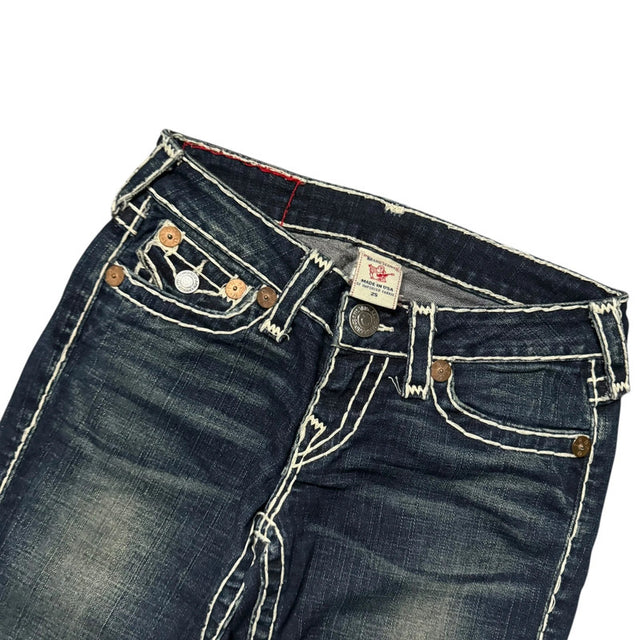 True Religion straight leg low waist women designer jeans(w25)