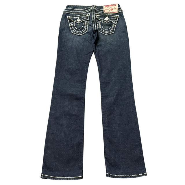 True Religion straight leg low waist women designer jeans(w25)