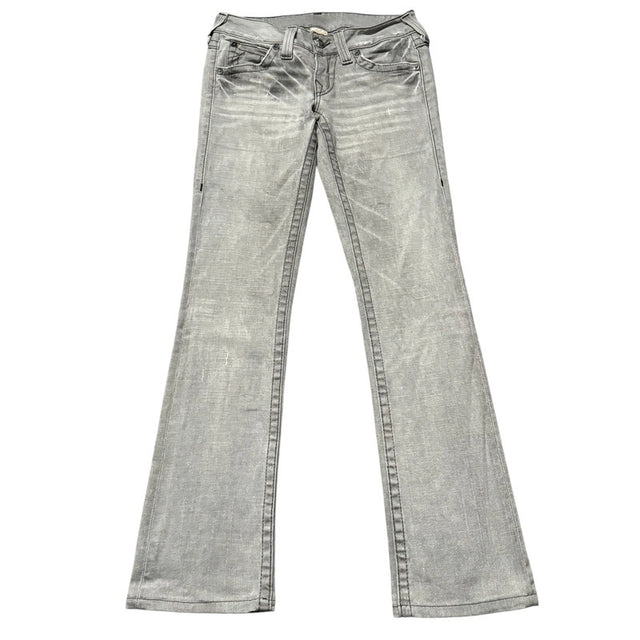 True Religion bootcut low waist women designer jeans(w27)