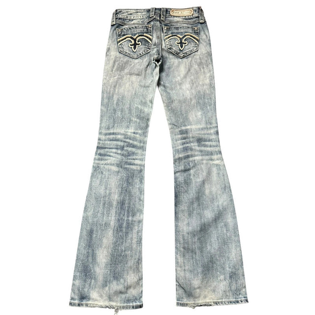 Rock Revival flared/bootcut low waist women designer jeans(w27)