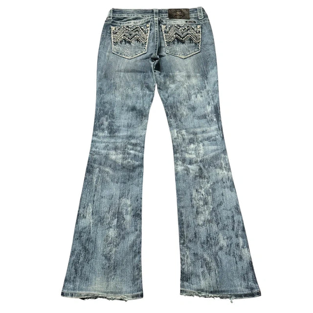 Miss me flared/bootcut low waist women designer jeans(w28)