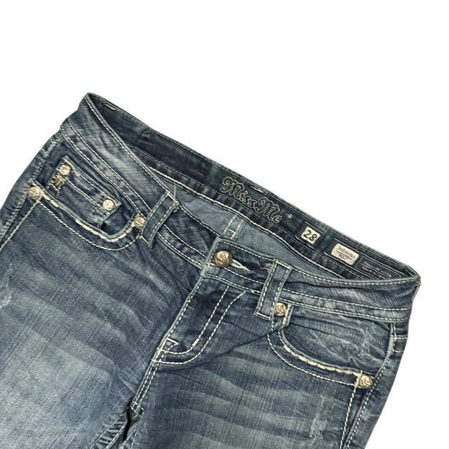 Miss me flared/bootcut low waist women designer jeans(w28)