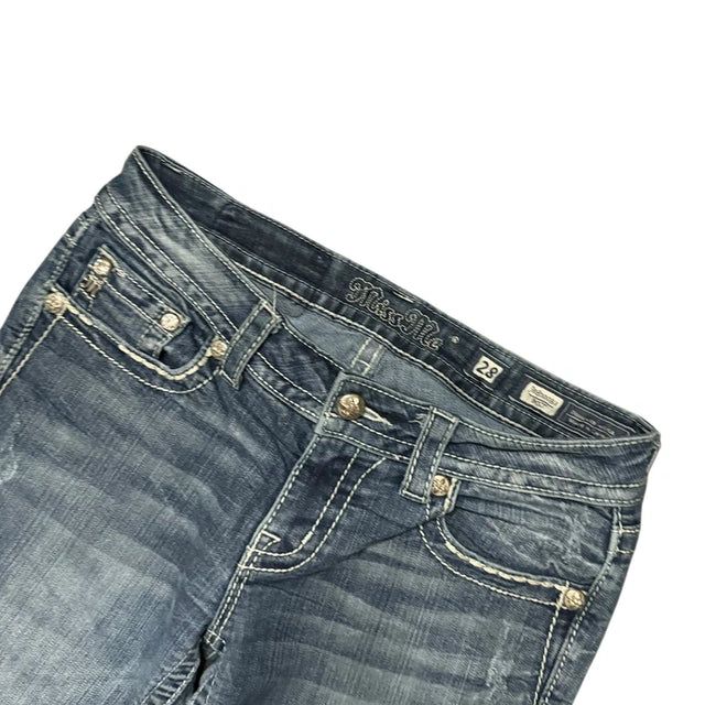 Miss me flared/bootcut low waist women designer jeans(w28)