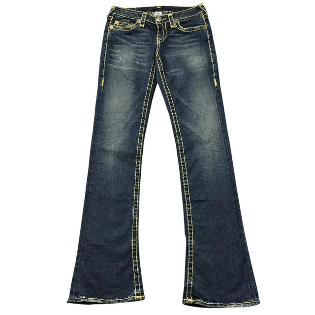 True Religion bootcut low waist women designer jeans(w28)