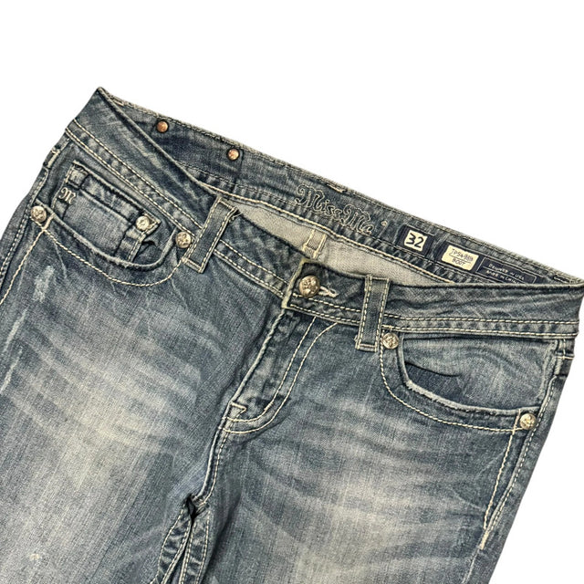 Miss me flared/bootcut low waist women designer jeans(w32)