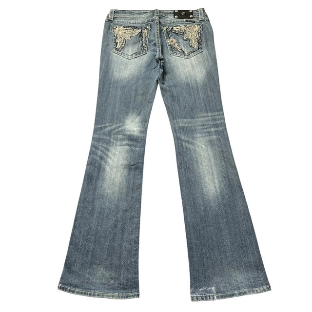 Miss me flared/bootcut low waist women designer jeans(w32)