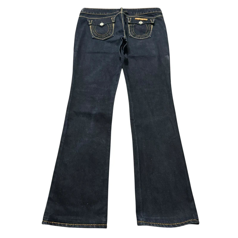 True Religion straight leg low waist women designer jeans(w29)