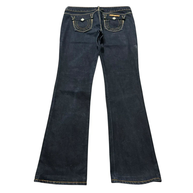 True Religion straight leg low waist women designer jeans(w29)