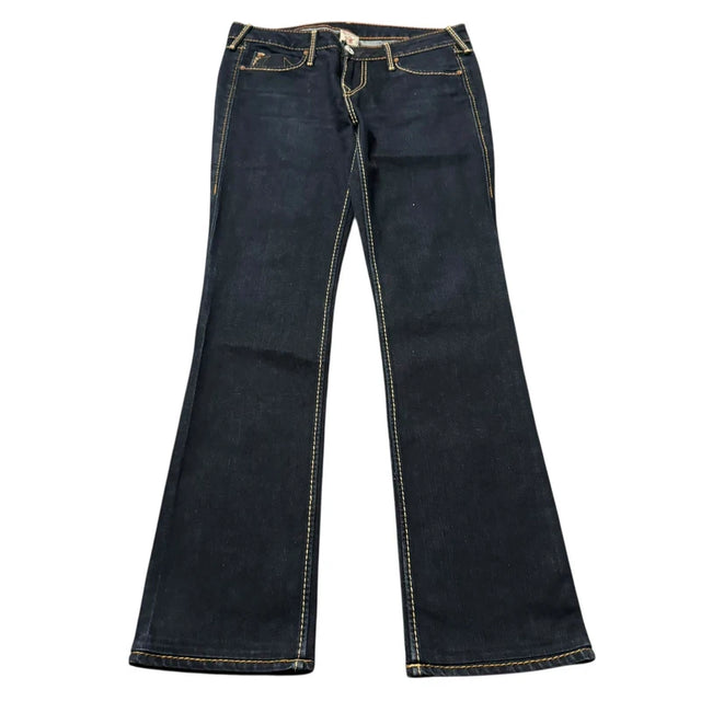 True Religion straight leg low waist women designer jeans(w29)
