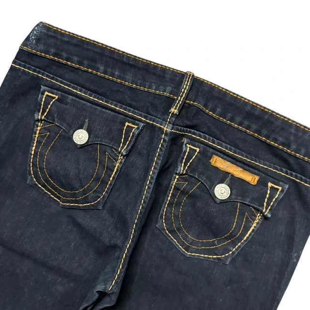 True Religion straight leg low waist women designer jeans(w29)