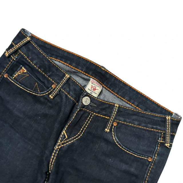 True Religion straight leg low waist women designer jeans(w29)