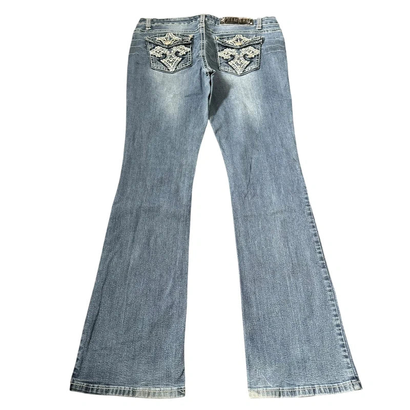 Premiere low waist flared/bootcut women designer jeans(w30)
