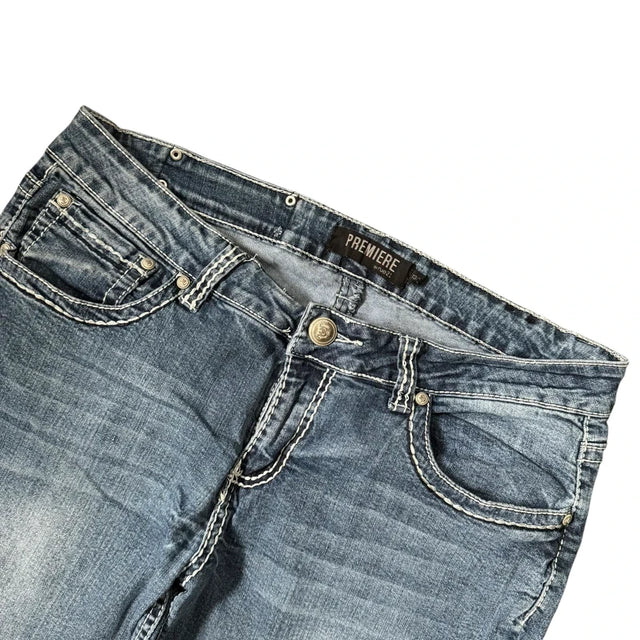 Premiere low waist flared/bootcut women designer jeans(w30)
