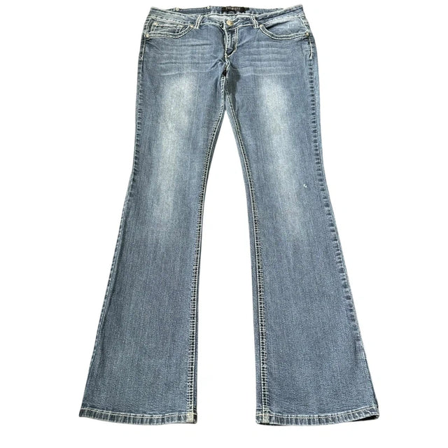 Premiere low waist flared/bootcut women designer jeans(w30)