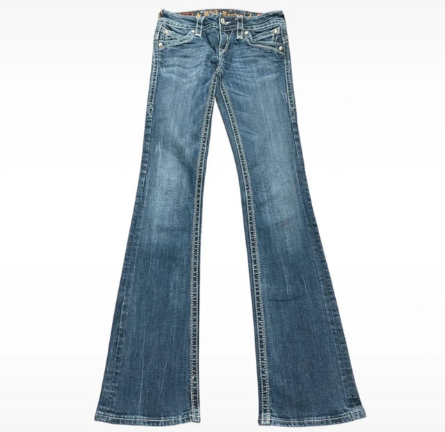 Rock Revival flared/bootcut low waist women designer jeans(w26)