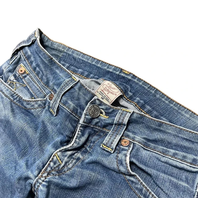 True Religion straight leg low waist women designer jeans(w28)