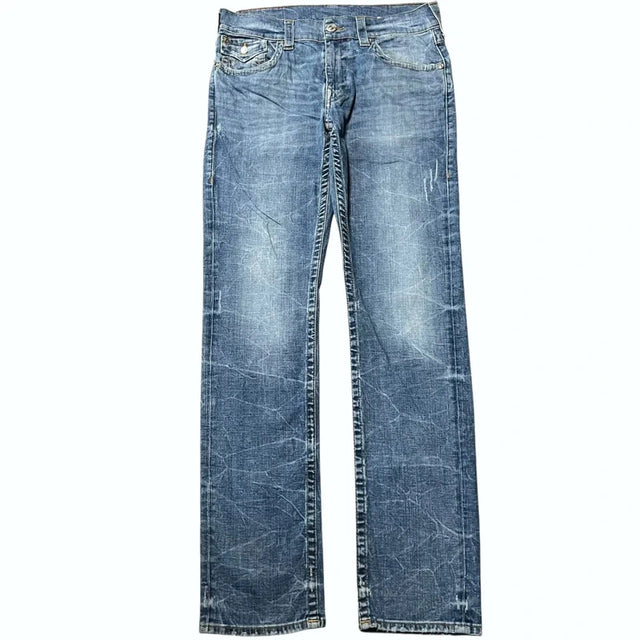 True Religion slim mid waist women designer jeans(w33)