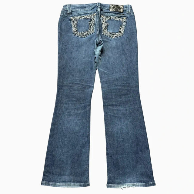 Miss me flared/bootcut mid rise women designer jeans(w30)