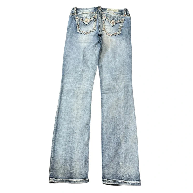 Miss me straight leg mid Rise women designer jeans(w29)