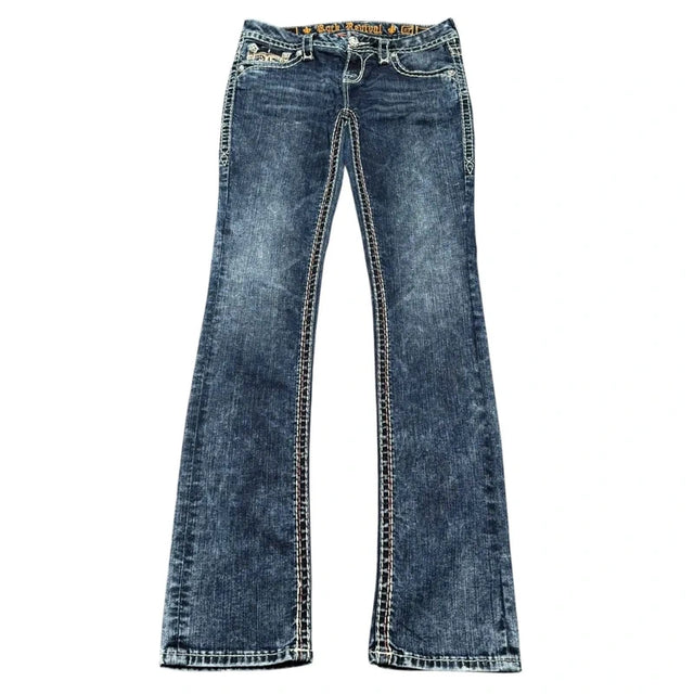 Rock Revival straight leg women designer Jeans(w27)