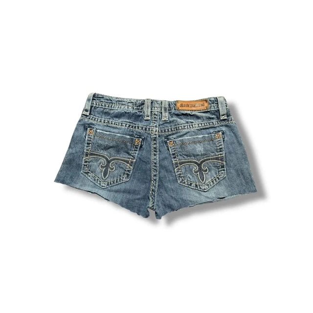 Rock Revival low Rise women designer Jeans Shorts(w30)