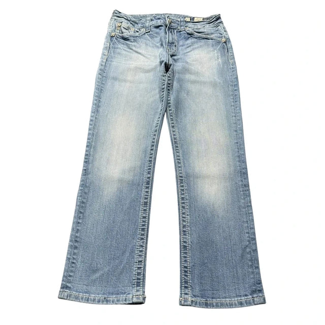 Miss me straight leg low waist women designer jeans(w27)