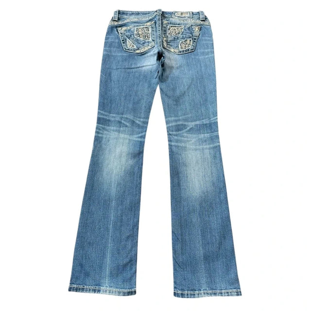 Miss me straight leg women designer jeans(w28)