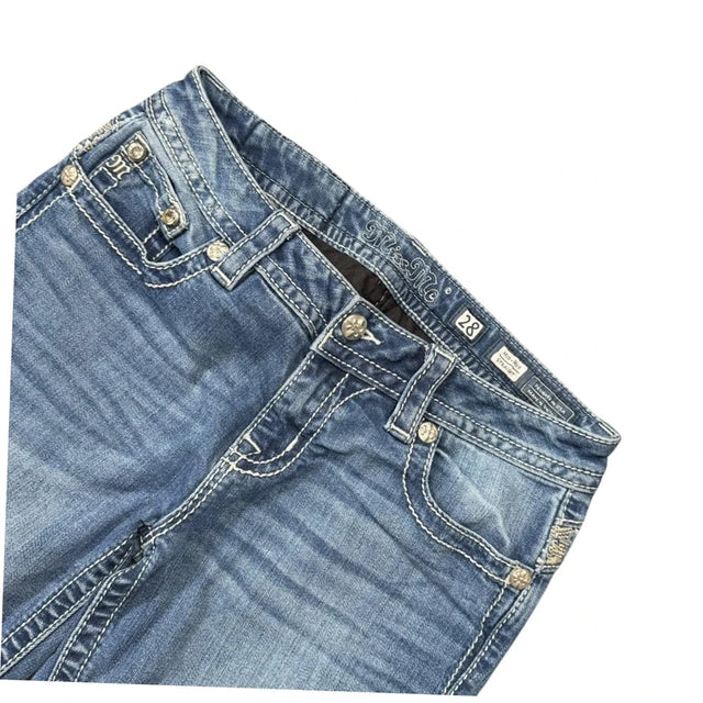 Miss me straight leg women designer jeans(w28)