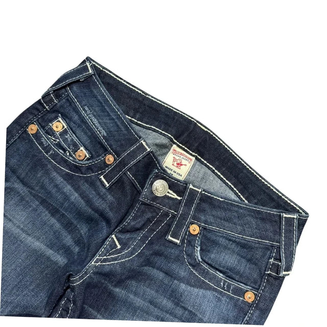 True Religion straight leg low waist women designer jeans(w24)