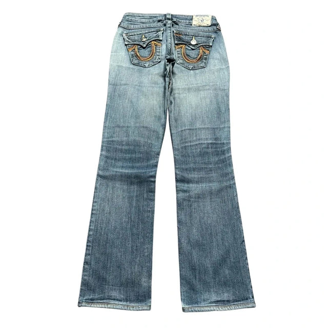 True Religion Straight leg low waist women designer jeans(w26)