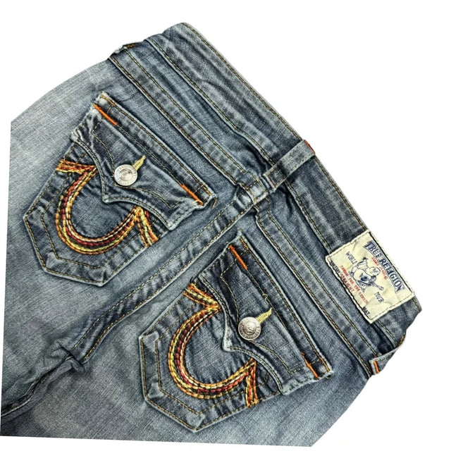 True Religion Straight leg low waist women designer jeans(w26)
