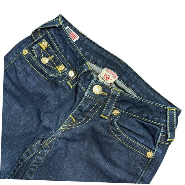 True Religion straight leg low waist women designer jeans(w26)