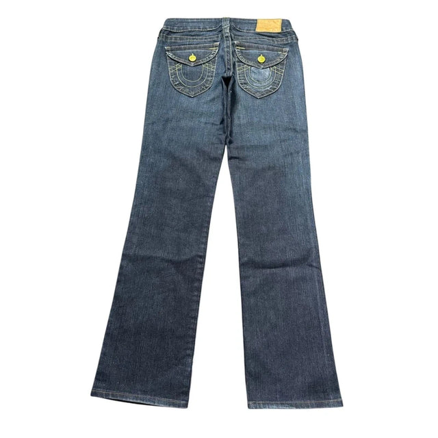 True Religion straight leg low waist women designer jeans(w26)