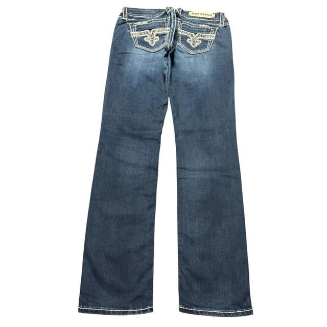 Rock Revival women designer mid waist easy skinny/slim jeans(w29)