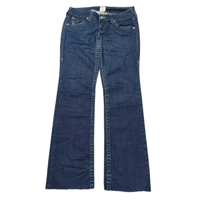 True Religion straight leg low waist womens designer Jeans (w32)