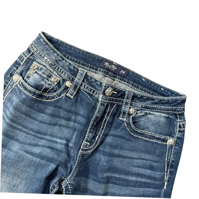 Miss me flared/bootcut low waist women designer jeans(w28)