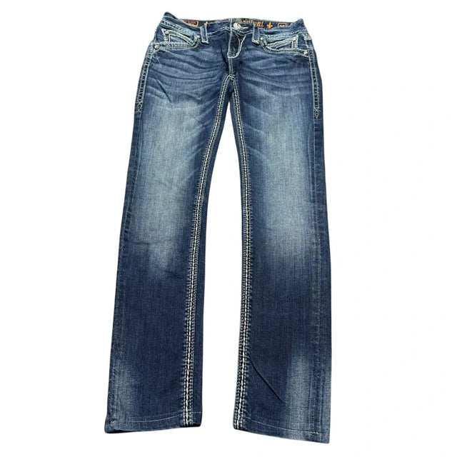 Rock revival low waist women designer slim/skinny jeans(w28)