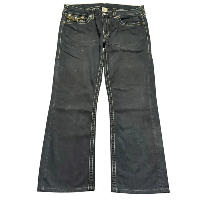 True Religion baggy/straight leg unisex designer Jeans(w38)