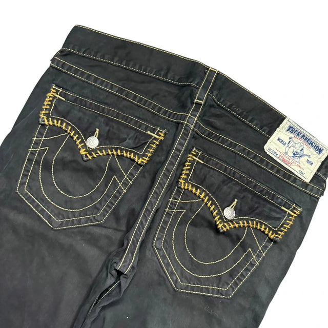 True Religion baggy/straight leg unisex designer Jeans(w38)