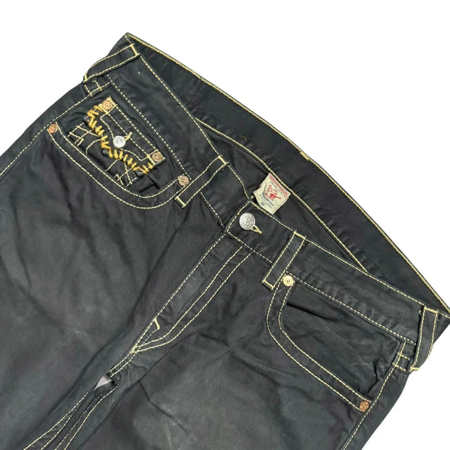 True Religion baggy/straight leg unisex designer Jeans(w38)