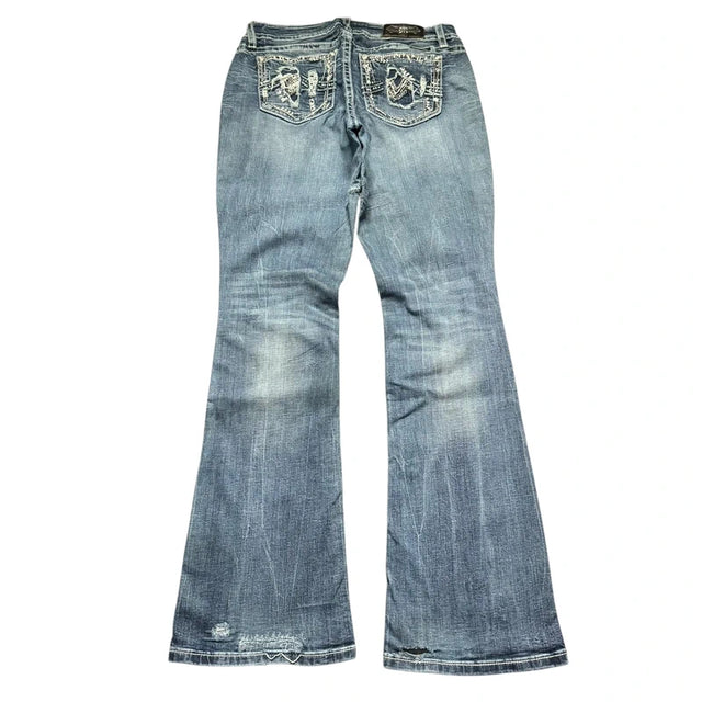 Miss me flared/bootcut womendesigner Y2K Jeans(w33)