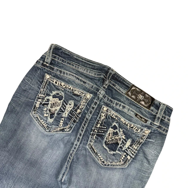 Miss me flared/bootcut womendesigner Y2K Jeans(w33)
